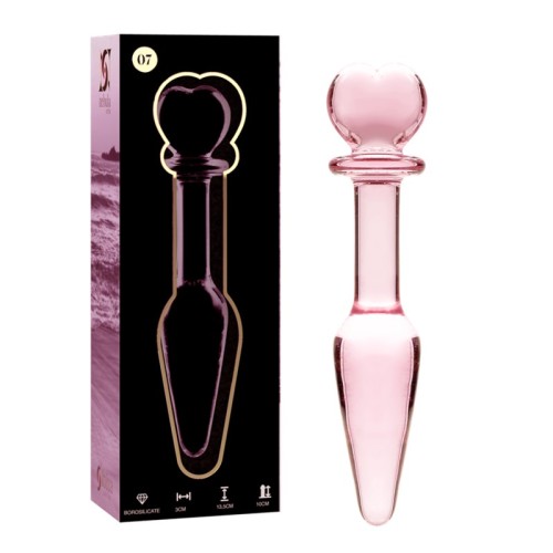 Modelo 7 Plug Cristal Rosa 13.5 Cm -o- 3 Cm