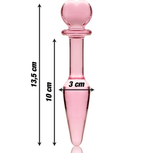 Modelo 7 Plug Cristal Rosa 13.5 Cm -o- 3 Cm