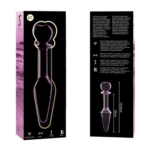Modelo 7 Plug Cristal Rosa 13.5 Cm -o- 3 Cm