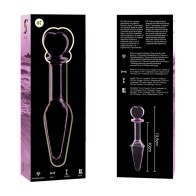 Modelo 7 Plug Cristal Rosa 13.5 Cm -o- 3 Cm