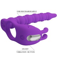 Blackney Vibrating Ring with Lilac Plug - Ultimate Performance