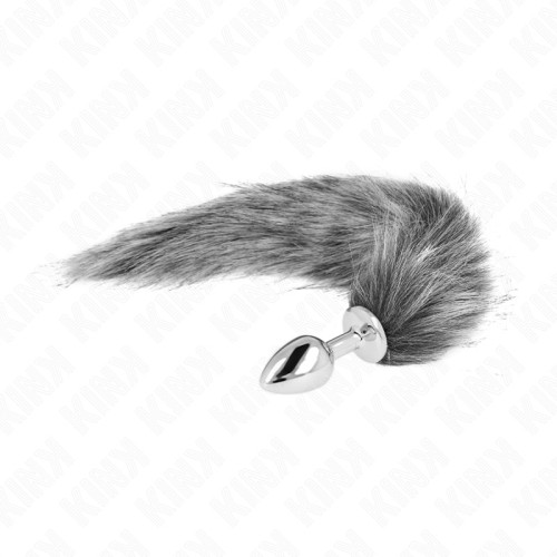 Kink S Size Anal Plug with Synthetic Tail for Fantasy Play