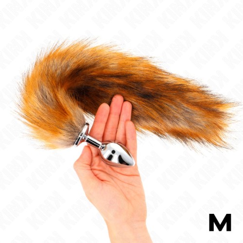 Kink Medium Anal Plug with Synthetic Tail