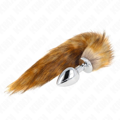 Kink Large Anal Plug Synthetic Tail 10 x 4 cm Brown