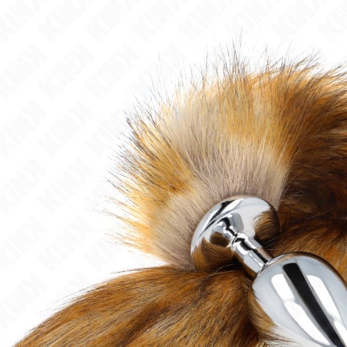 Kink Large Anal Plug Synthetic Tail 10 x 4 cm Brown
