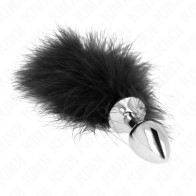 Kink Anal Plug with Tail Stainless Steel
