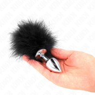 Kink Anal Plug with Tail Stainless Steel