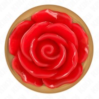 Kink Plug Anal Oro Rosado Con Adorno de Rosa Roja | Accesorio BDSM