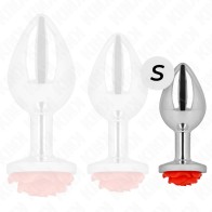 Kink Anal Plug with Rose for Elegant Exploration