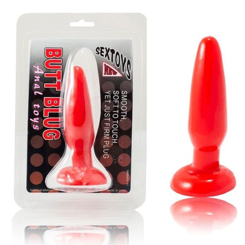 Red Anal Plug 15cm - Great Beginner's Choice