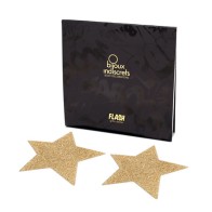 Bijoux Indiscrets Flash Star Nipple Covers Gold