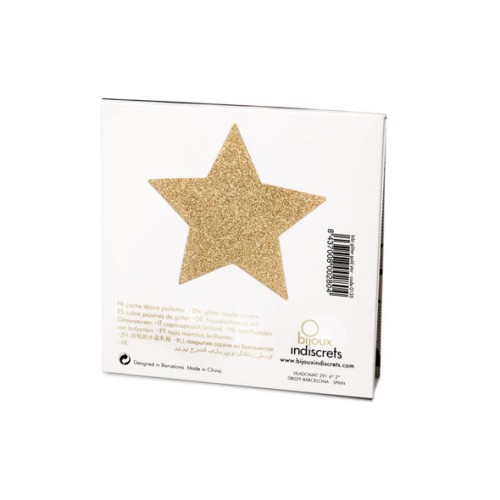 Bijoux Indiscrets Flash Star Nipple Covers Gold