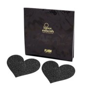 Bijoux Indiscrets Flash Heart Nipple Covers - Seductive Body Jewelry