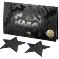 Bijoux Indiscrets Flash Star Nipple Covers Black