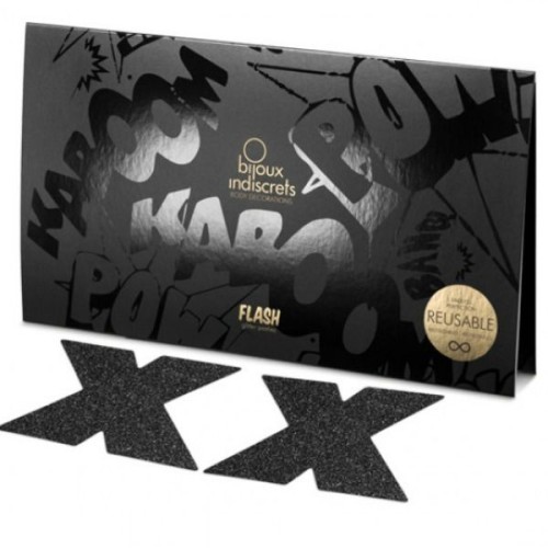 Bijoux Indiscrets Flash Nipple Pasties Black