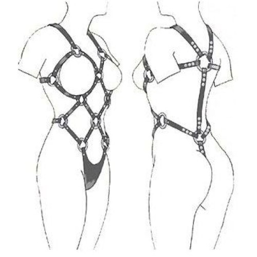 BDSM Woman Adjustable Harness