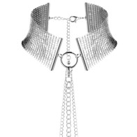 Bijoux Metallic Desire Silver Collar - Elegant Bondage