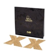 Dazzle with Bijoux Indiscrets Reusable Golden Nipple Covers