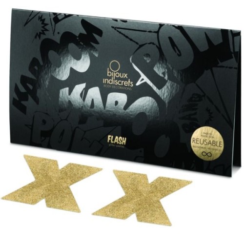 Dazzle with Bijoux Indiscrets Reusable Golden Nipple Covers