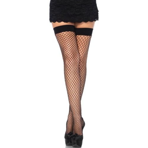 Medias En Red Negras Leg Avenue para Elegancia Seductora