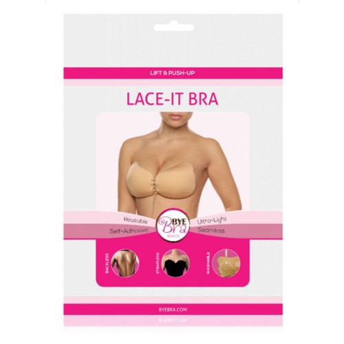 Bye-bra Lace-it Push Up Bra - A Cup, Beige