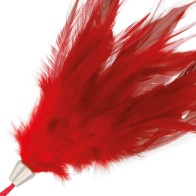 Darkness 17cm Red Feather Stimulator for Sensory Play