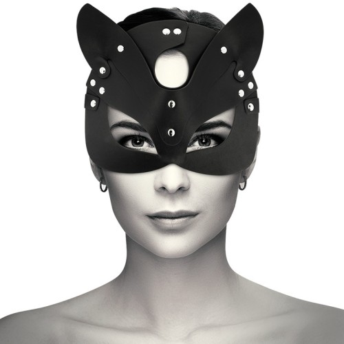 Vegan Leather Cat Ears Mask - Coquette Chic Desire