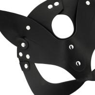 Vegan Leather Cat Ears Mask - Coquette Chic Desire