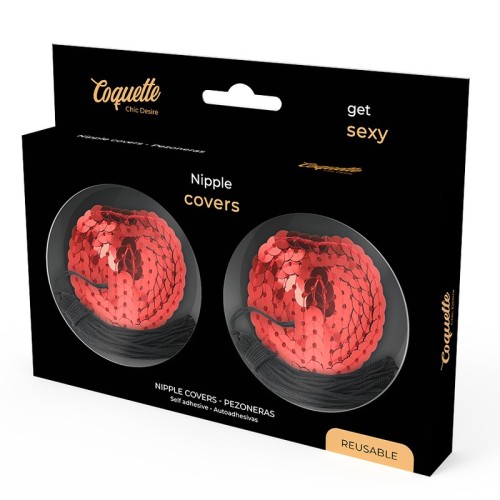 Bold Red Nipple Stickers for Seduction