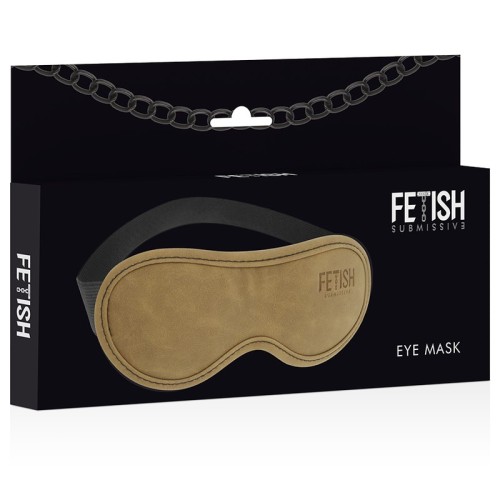Fetish Submissive Vegan Leather Mask - Adjustable for Comfort