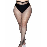 Plus Size Fishnet Tights by Leg Avenue - Elegant and Sexy