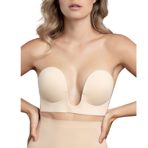 Bye-bra Strapless U Bra Beige Cup A
