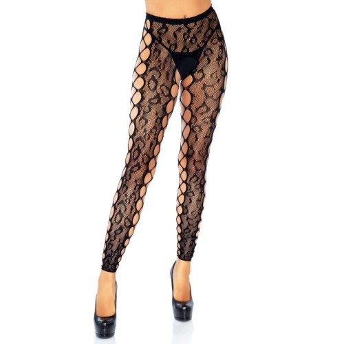 Leg Avenue Footless Crotchless Tights for Seduction