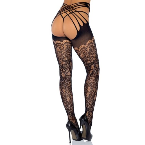Leg Avenue Wrap Around Crotchless Tights | Seductive Lingerie