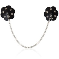 Petal Nipple Covers with Chain for Fetish Play