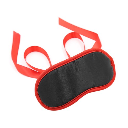 Ohmama Fetish Black Mask with Red Edges for Sensual Play