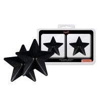 Coquette Chic Desire - Cubre Pezones Metal Estrellas Negras
