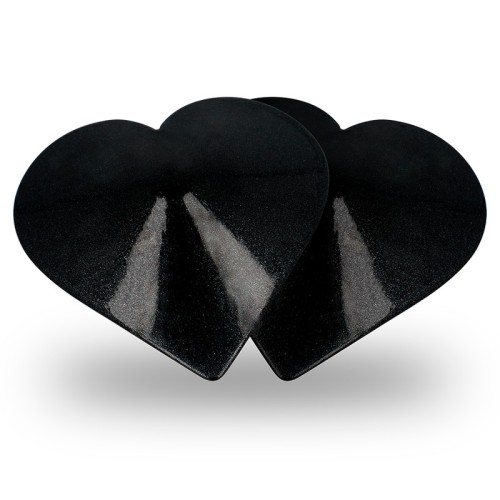 Coquette Chic Desire Black Heart Nipple Covers