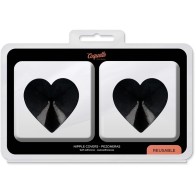 Coquette Chic Desire Black Heart Nipple Covers