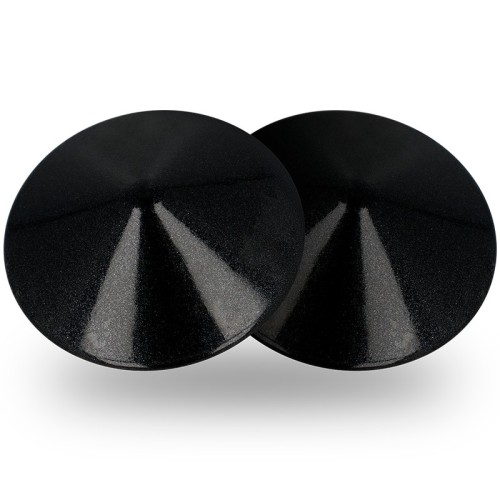 Coquette Chic Desire - Cubre Pezones Metal Circulos Negros para un Estilo Seductor