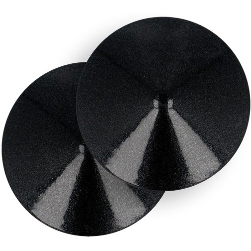 Coquette Chic Desire - Cubre Pezones Metal Circulos Negros para un Estilo Seductor