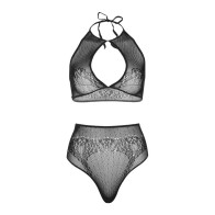 Leg Avenue Lacy Top and Thong Set for Seductive Style