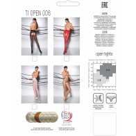 Passion 006 30 Den Elegant Red Stockings