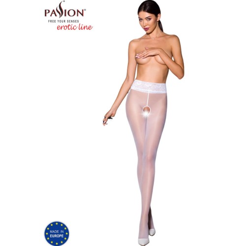 Passion Tiopen 008 White 30 Den Stockings - Elegant Design
