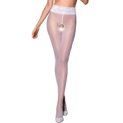 Passion Tiopen 008 White 30 Den Stockings - Elegant Design