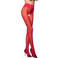 Passion Tiopen 008 Red Thigh High Stockings for Elegant Women