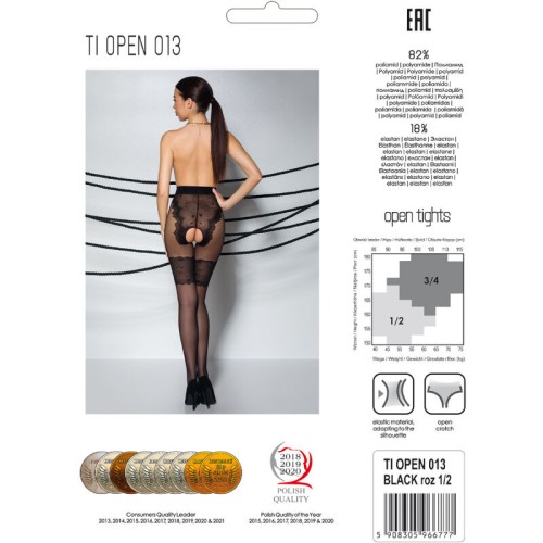 Passion Tiopen 013 Black Stockings 1/2 20/40 Den