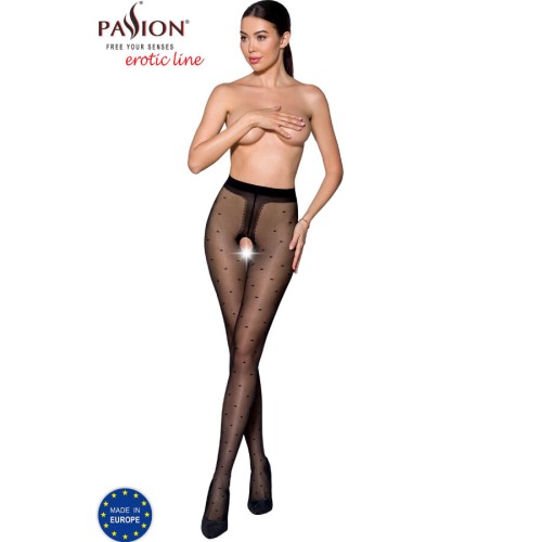 Passion Tiopen 018 Black 3/4 Stockings 20 Den