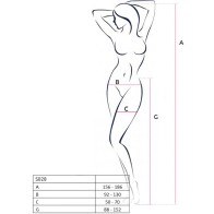 Passion - Open Back Stockings White One Size