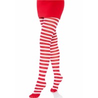 Leg Avenue Striped White/Red Stockings for Women